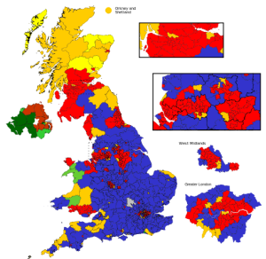 201 UK Election Map